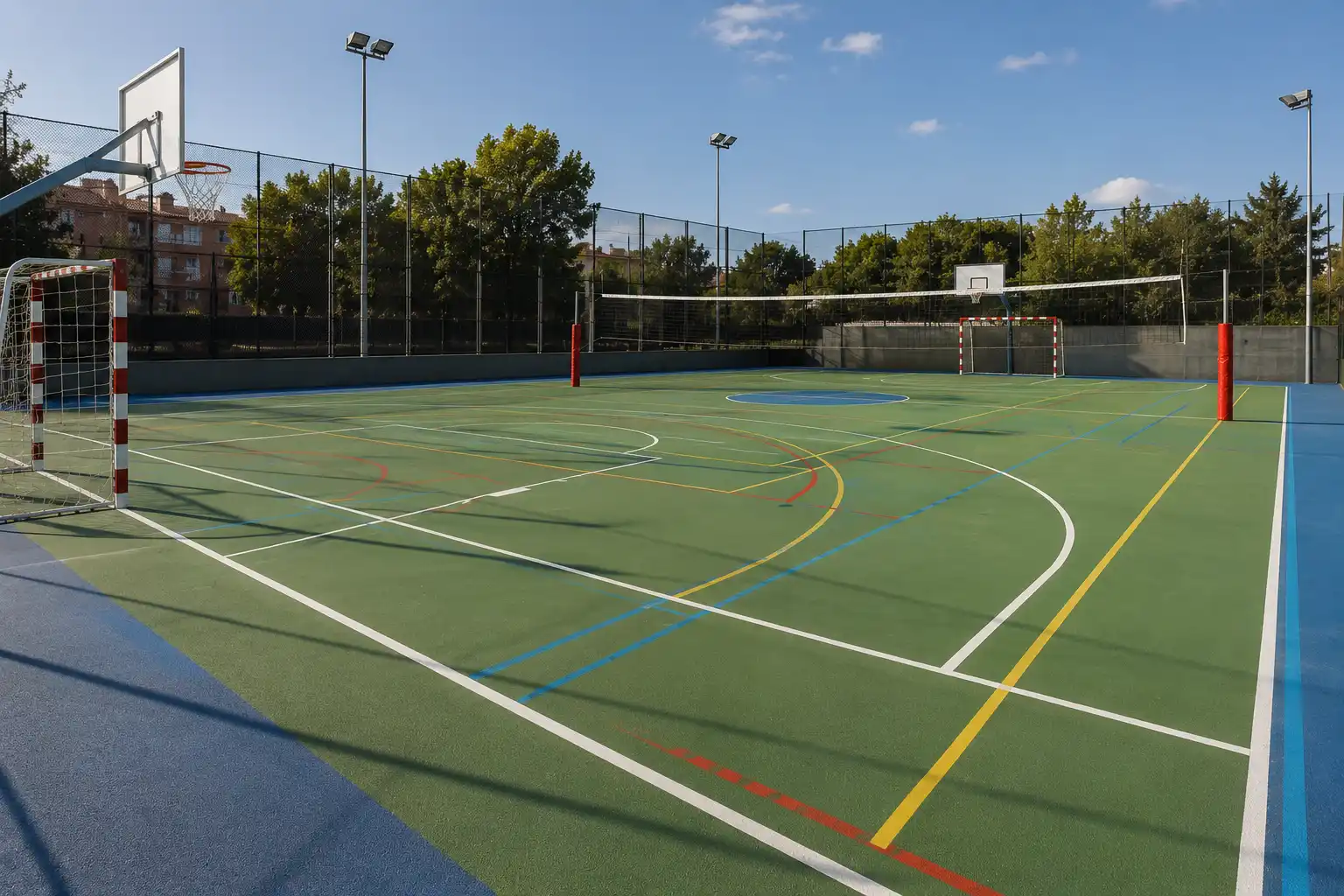 Pistas polideportivas: construcción e instalación en Madrid