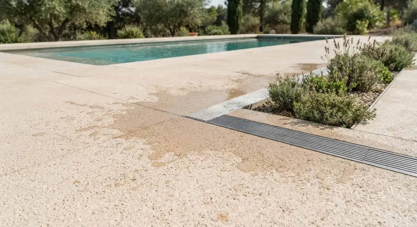Cómo drena el agua el hormigón poroso