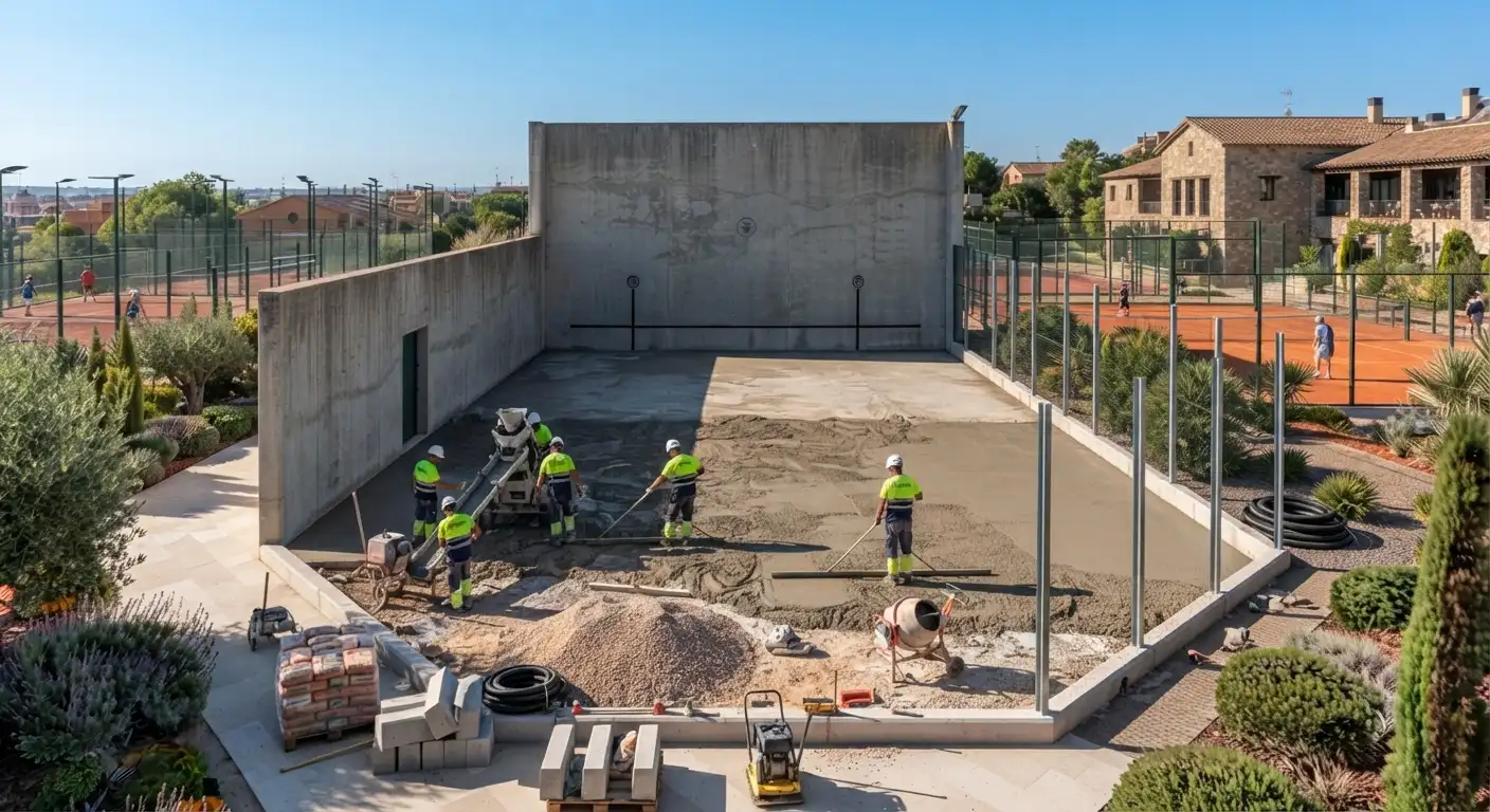 Cómo se construye una pista de frontón
