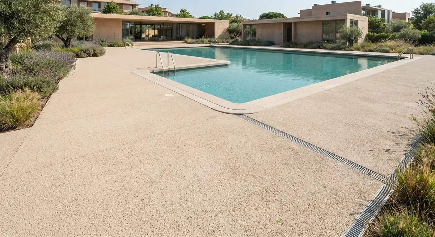 Hormigón poroso para piscinas en Madrid