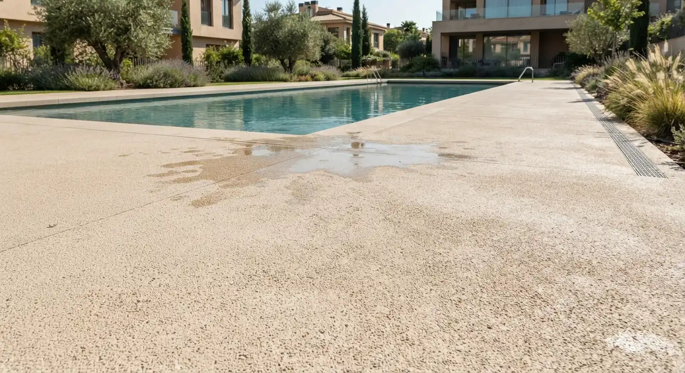 Hormigón poroso para piscinas: pavimento drenante y antideslizante