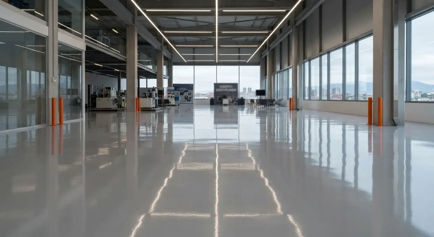 Instalación del suelo de resina epoxi Madrid