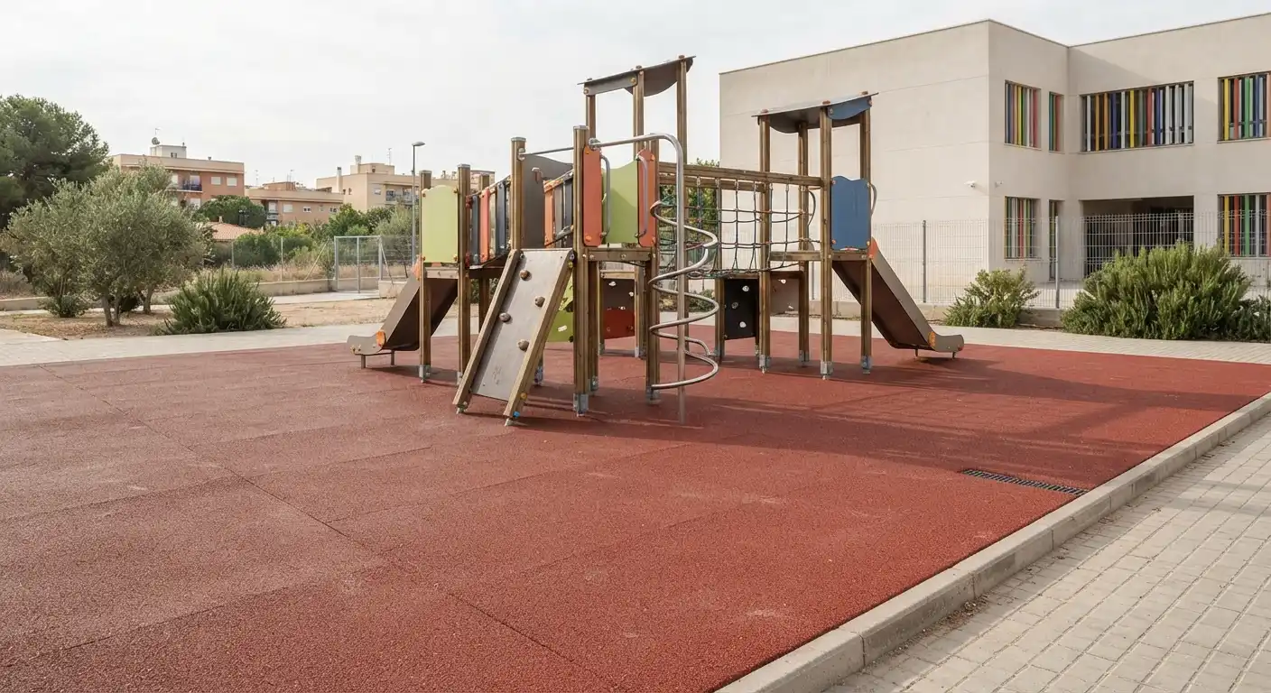 Normativa del pavimento de caucho en Madrid