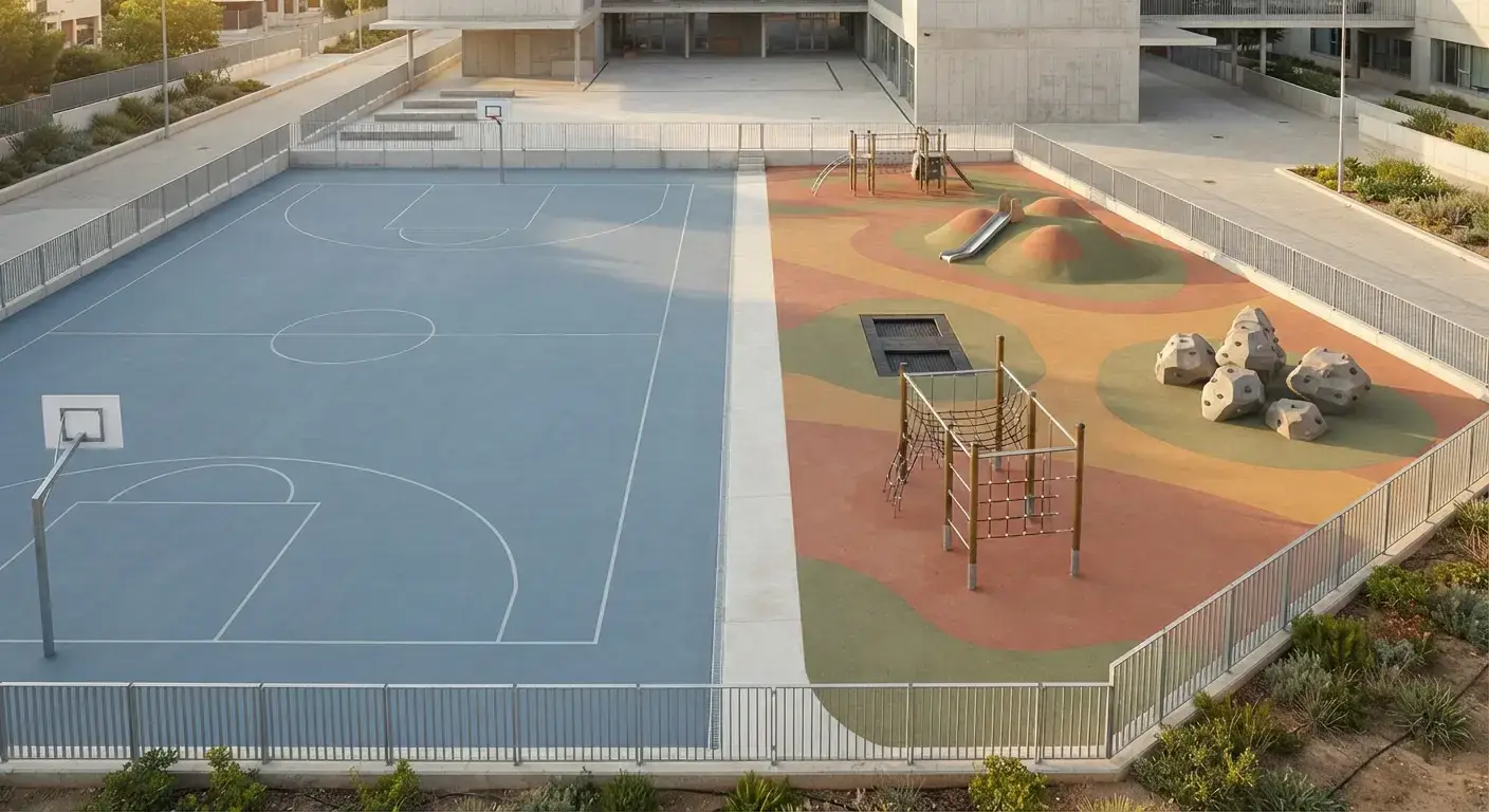 Pavimento para patio de colegio- instalación y reforma en Madrid