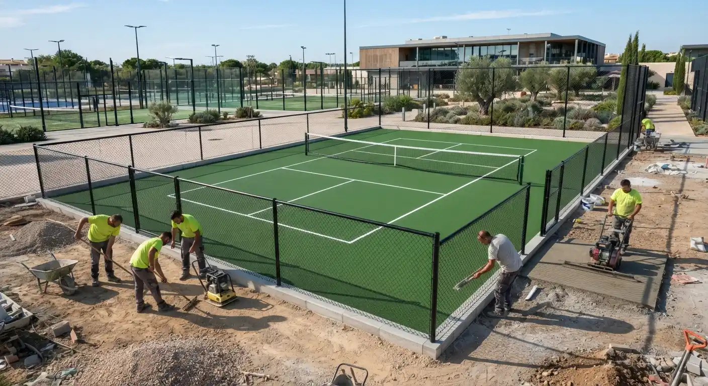 Construcción de pistas de pickleball en Madrid