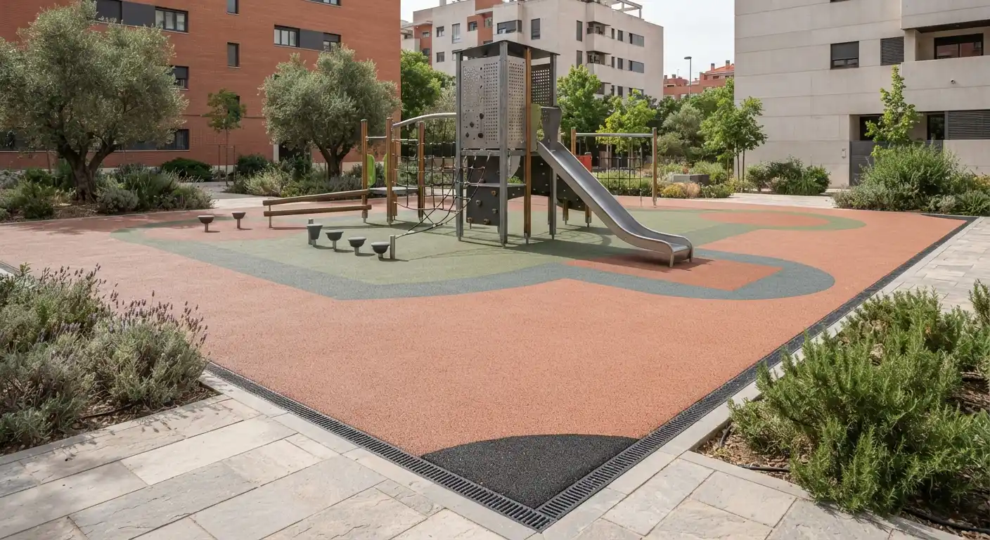 Suelos de caucho para parques infantiles en Madrid