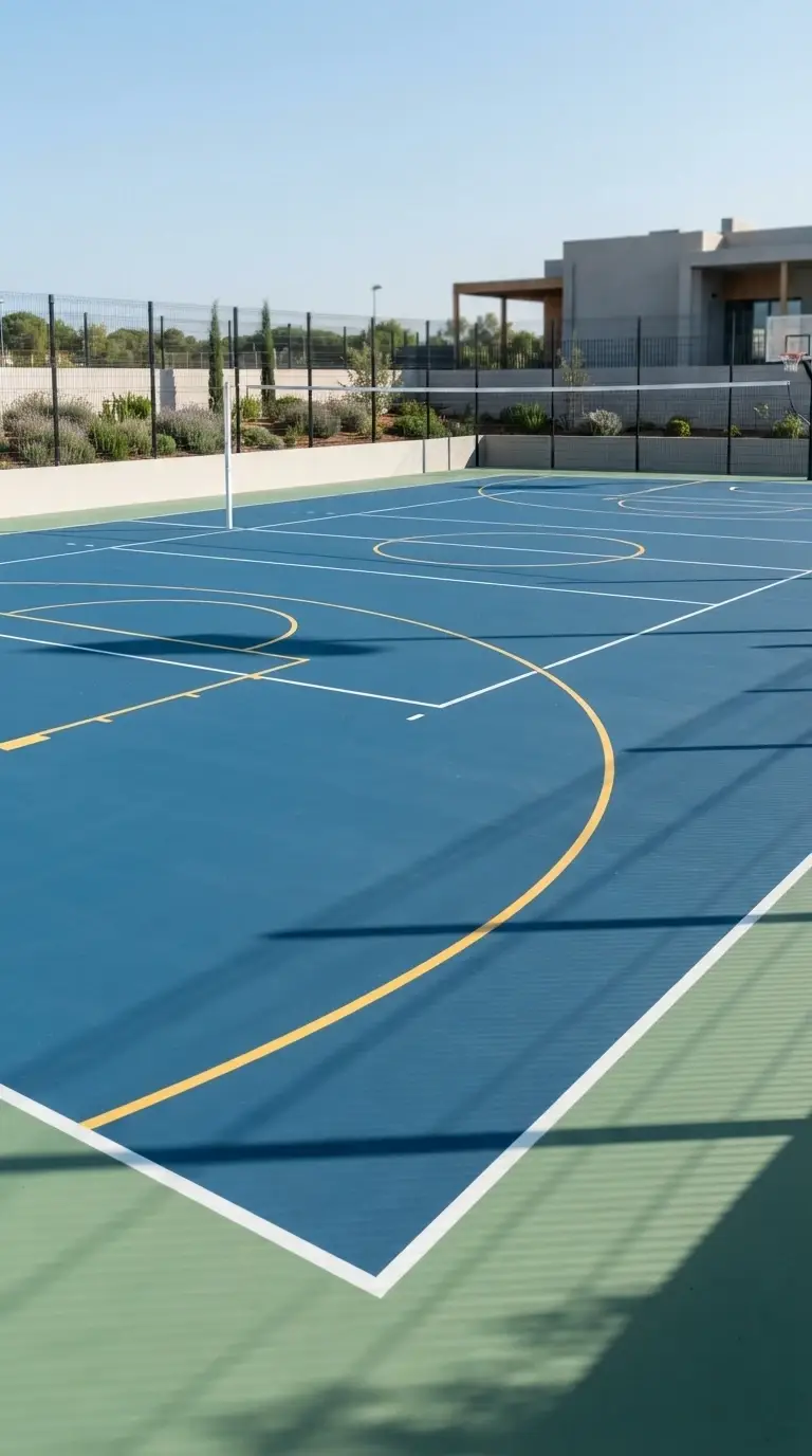 Cómo construimos una pista polideportiva